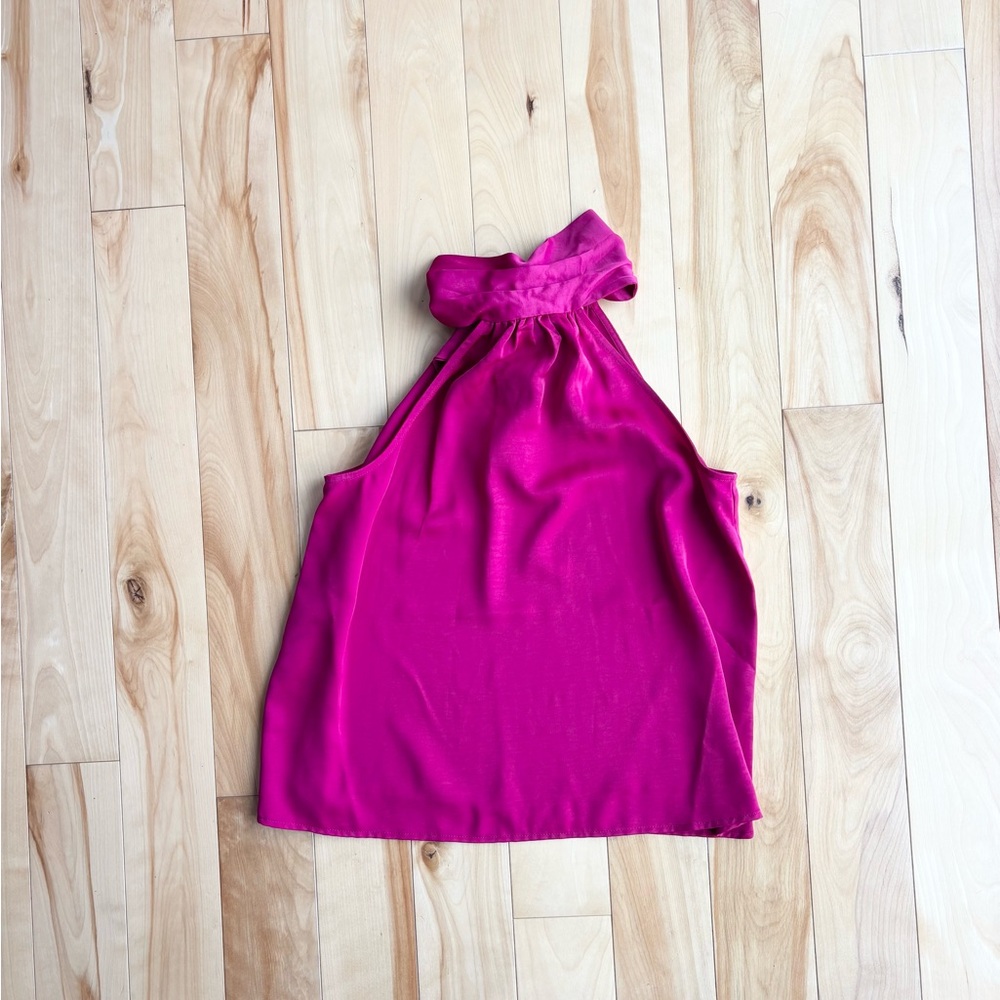 a new day Fuchsia Halter Blouse